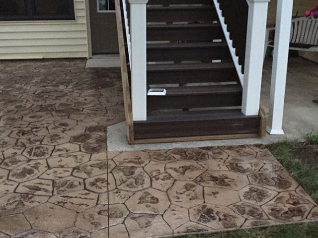 Concrete Patio Stairs